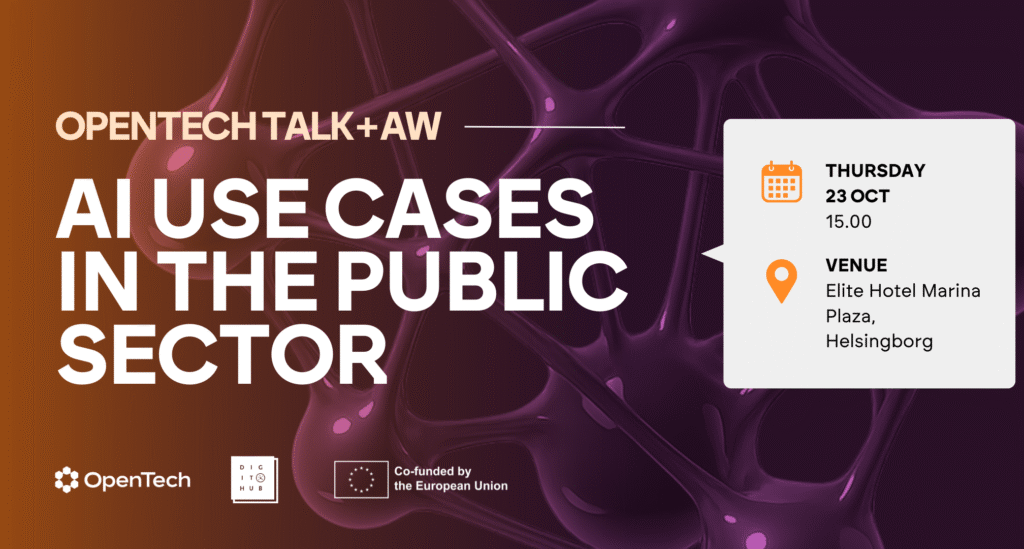 OpenTech Talk + AW: AI in the public sector - DigIT Hub